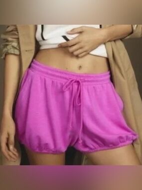 Daily Practice Anthropologie Pink Grace Bloomer Shorts Size XS NWOT!